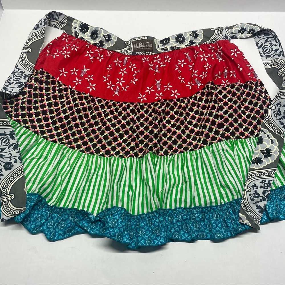 Matilda Jane Red, Green, and Blue Apron